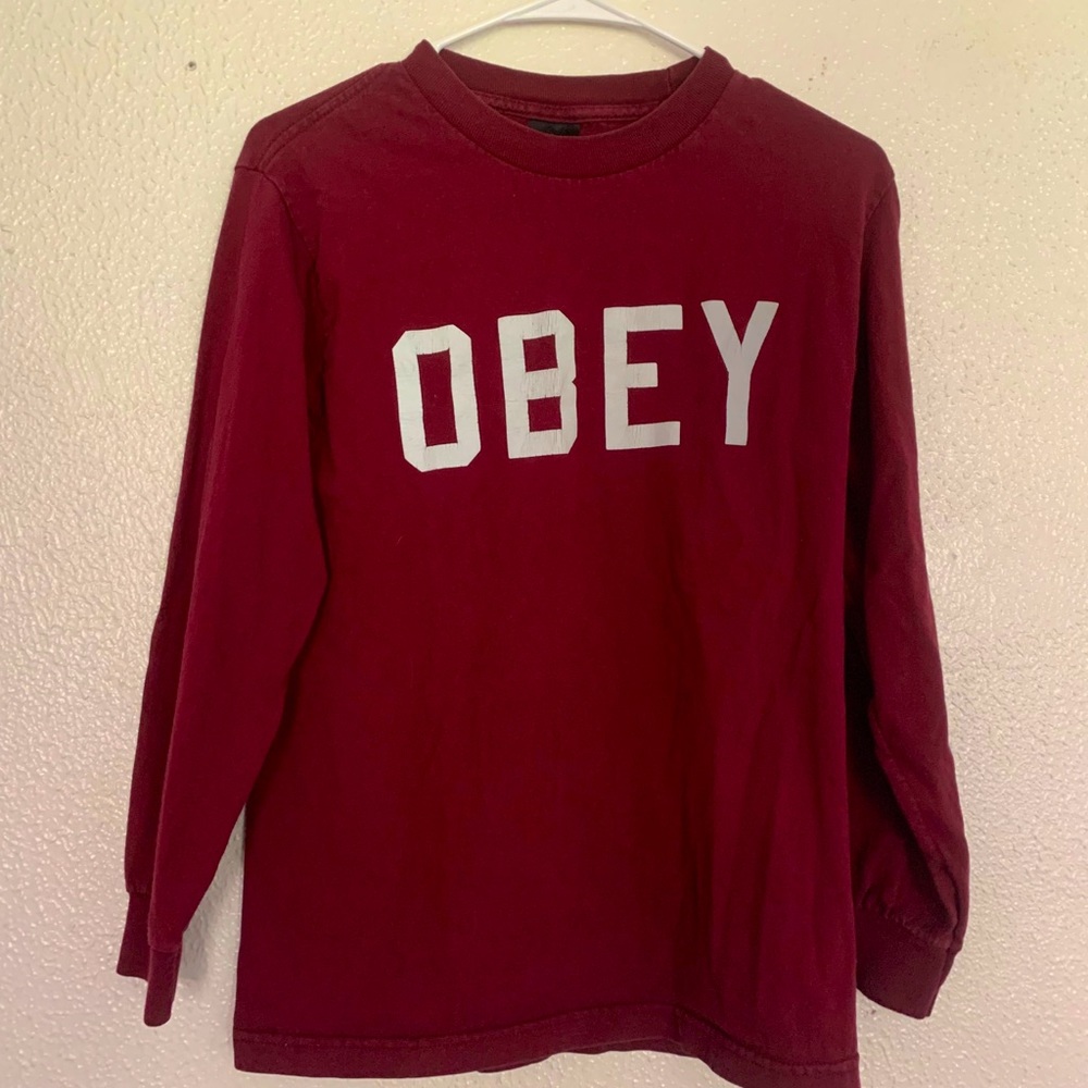 Men’s long sleeve Obey shirt - Small